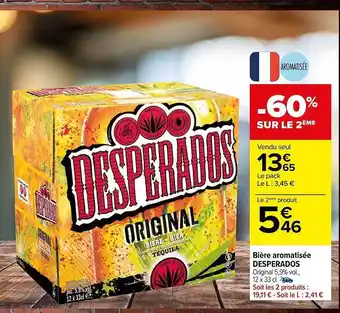 Carrefour Bière aromatisée desperados offre