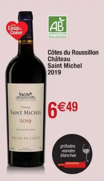 Côtes du roussillon château saint michel 2019