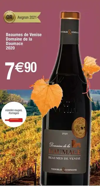 Cora x Carrefour Beaumes de venise domaine de la daumace 2020 offre