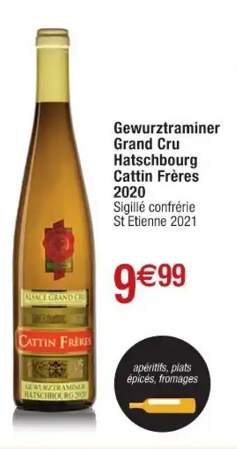 Cora x Carrefour Gewurztraminer grand cru hatschbourg cattin frères 2020 offre