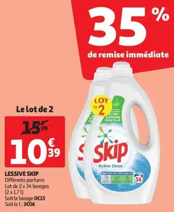 Auchan SKIP lessive offre