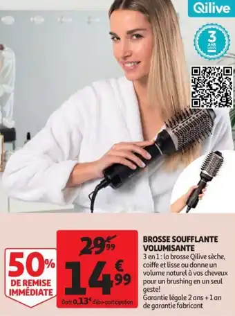 Auchan Brosse soufflante volumisante offre