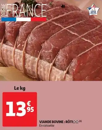 Auchan Viande bovine : rôti offre
