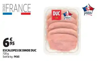 Auchan Escalopes de dinde duc offre