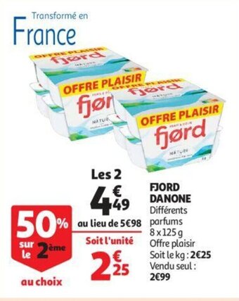 Auchan Fjord danone offre