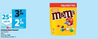 Auchan M&M'S pochon m&m's peanut offre