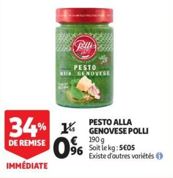 Promo Pesto alla genovese polli chez Auchan