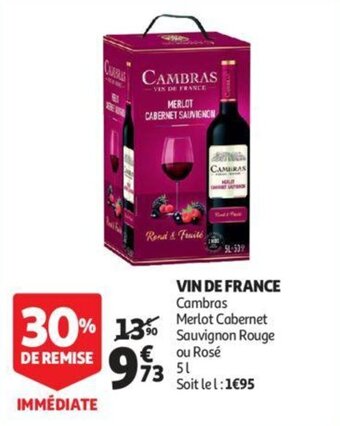 Auchan Vin de france offre