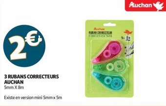 Auchan 3 rubans correcteurs auchan offre