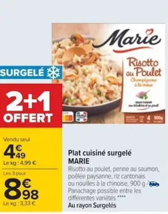 Carrefour MAIRE plat cuisiné surgelé offre