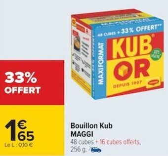 Carrefour MAGGI bouillon kub offre