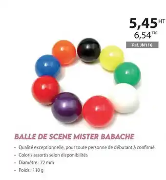 Casal Sport Balle de scene mister babache offre