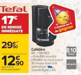 Carrefour Cafetiére offre