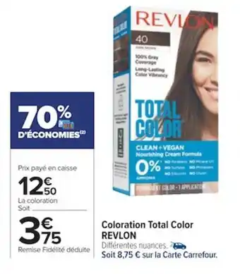 Carrefour Revlon Coloration Total Color offre