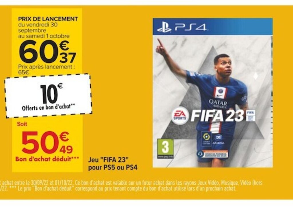 Jogo FIFA 23 - PS4 & PS5 R$ 169 - Promobit