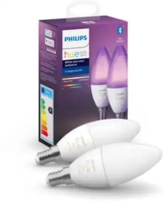 Boulanger Ampoule connectée philips hue w&c e14 x2 offre