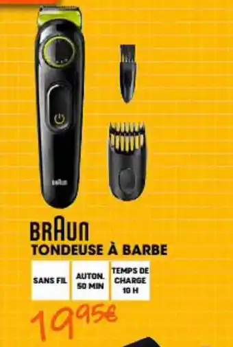Electro Dépôt Tondeuse à barbe braun offre