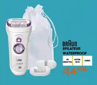 Electro Dépôt Épilateur waterproof braun offre