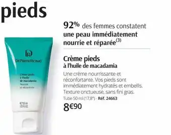 CrĂšme pieds Ă l'huile de macadamia