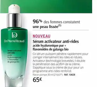 Dr Pierre Ricaud Sérum activateur anti-rides offre