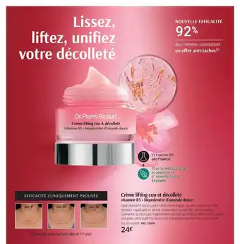 Dr Pierre Ricaud Crème lifting cou et décolleté offre