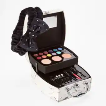 Palette de maquillage blanche effet marbré