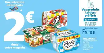 Auchan Yoplait perle de lait offre