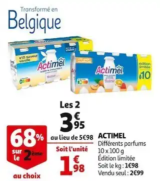 Auchan Actimel actimel offre