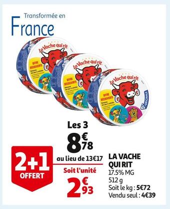 Auchan La vache qui rit offre