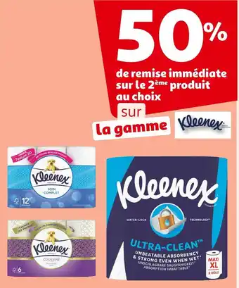 Auchan Kleenex bon plan sur la gamme kleenex offre