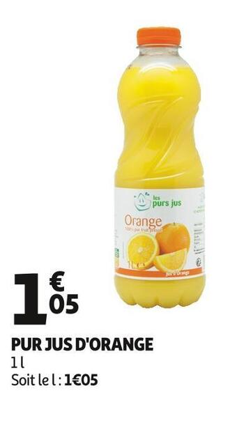Auchan Pur jus d'orange offre