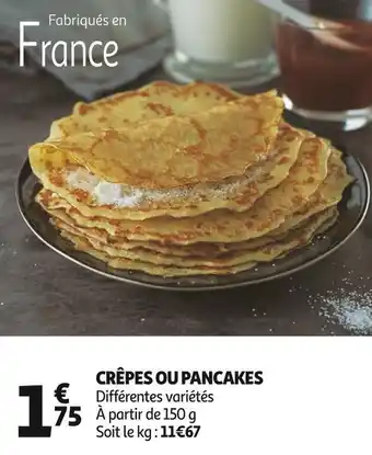 Crêpes ou pancakes