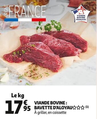 Auchan Viande bovine : bavette d'aloyau offre