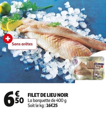 Auchan Filet de lieu noir offre