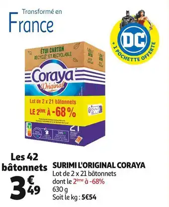 Auchan Coraya surimi l'original offre