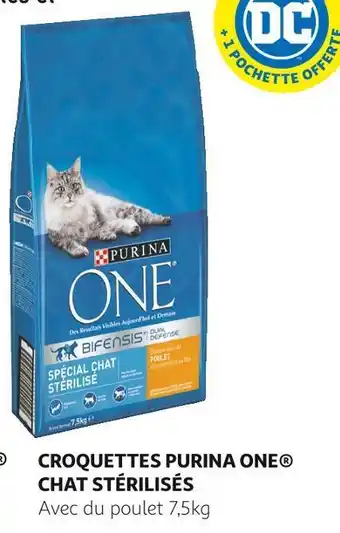 Auchan Bon plan sur croquettes chat sterelises de la marque purina one offre