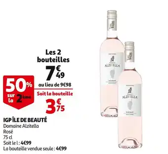 Auchan Domaine alzitella igp île de beauté offre
