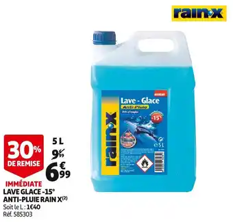 Auchan Rain-x lave-glace -15° anti-pluie offre