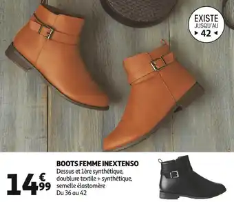 Auchan In extenso boots femme offre