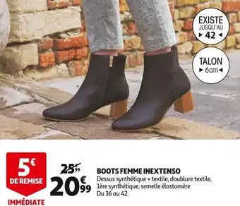 Auchan In extenso boots femme offre