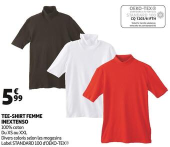 Auchan Inextenso tee-shirt femme offre