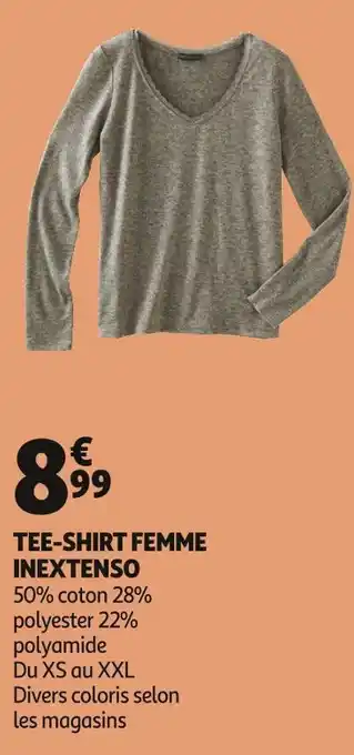 Auchan In extenso tee-shirt femme offre