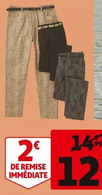 Auchan In extenso pantalon femme offre