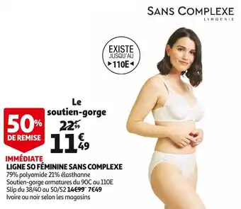 Auchan Sans complexe ligne so féminine offre