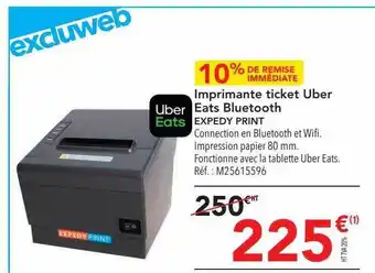 Imprimante ticket uber eats bluetooth expedy print