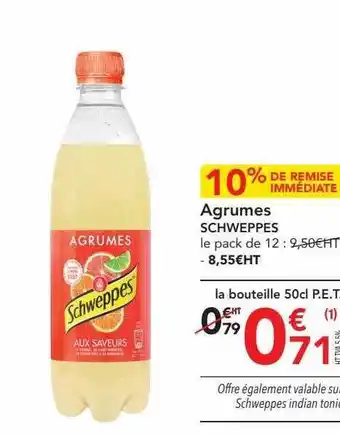 METRO Schweppes agrumes offre