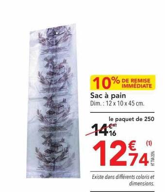 METRO Sac à pain offre