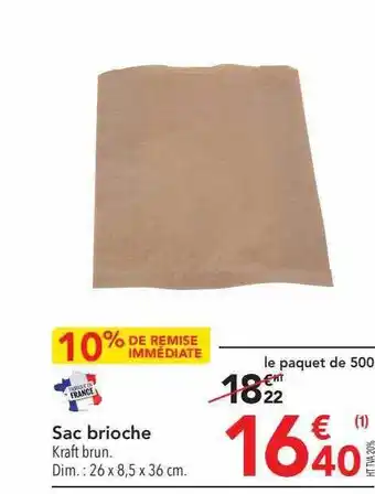 METRO Sac brioche offre