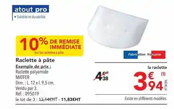 METRO Raclette à pâte offre