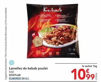 METRO Lamelles de kebab poulet dostlar offre